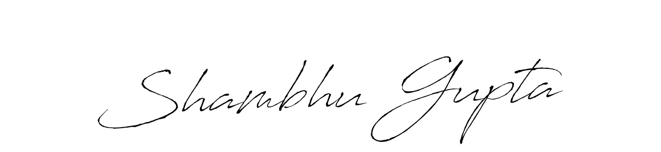 Make a beautiful signature design for name Shambhu Gupta. With this signature (Antro_Vectra) style, you can create a handwritten signature for free. Shambhu Gupta signature style 6 images and pictures png