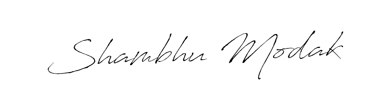 Design your own signature with our free online signature maker. With this signature software, you can create a handwritten (Antro_Vectra) signature for name Shambhu Modak. Shambhu Modak signature style 6 images and pictures png