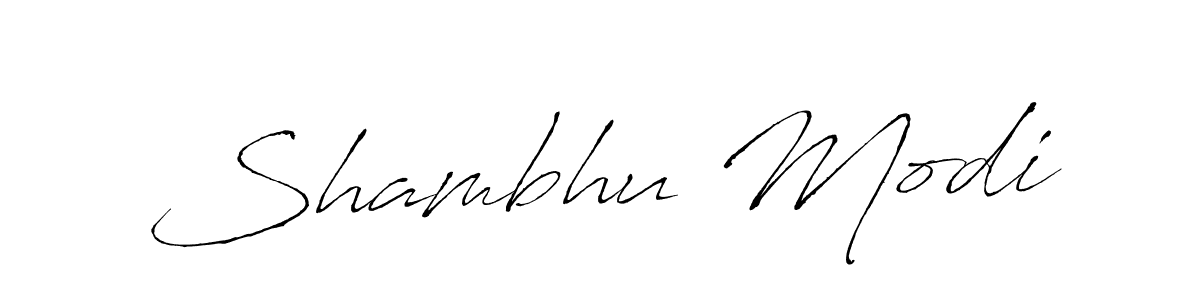 Design your own signature with our free online signature maker. With this signature software, you can create a handwritten (Antro_Vectra) signature for name Shambhu Modi. Shambhu Modi signature style 6 images and pictures png