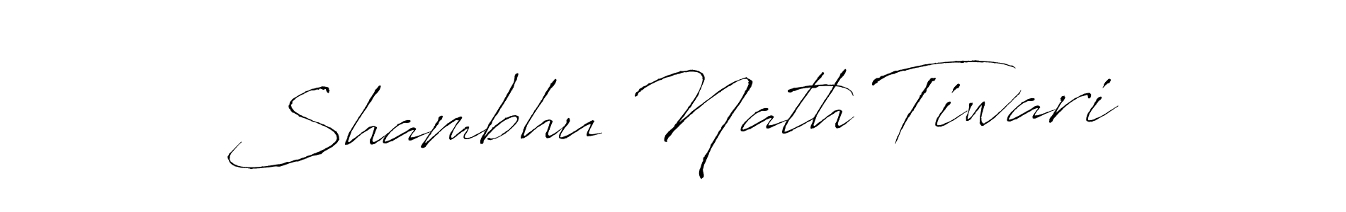 How to make Shambhu Nath Tiwari signature? Antro_Vectra is a professional autograph style. Create handwritten signature for Shambhu Nath Tiwari name. Shambhu Nath Tiwari signature style 6 images and pictures png