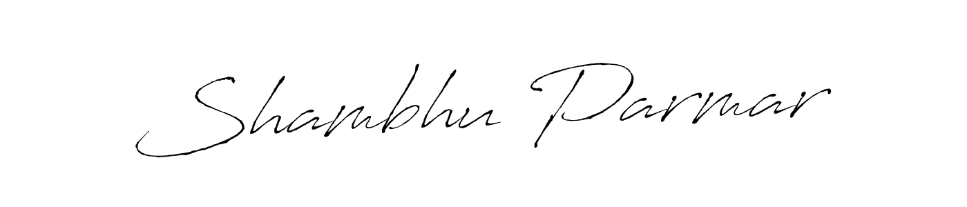 Antro_Vectra is a professional signature style that is perfect for those who want to add a touch of class to their signature. It is also a great choice for those who want to make their signature more unique. Get Shambhu Parmar name to fancy signature for free. Shambhu Parmar signature style 6 images and pictures png