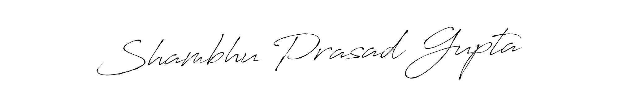 Design your own signature with our free online signature maker. With this signature software, you can create a handwritten (Antro_Vectra) signature for name Shambhu Prasad Gupta. Shambhu Prasad Gupta signature style 6 images and pictures png