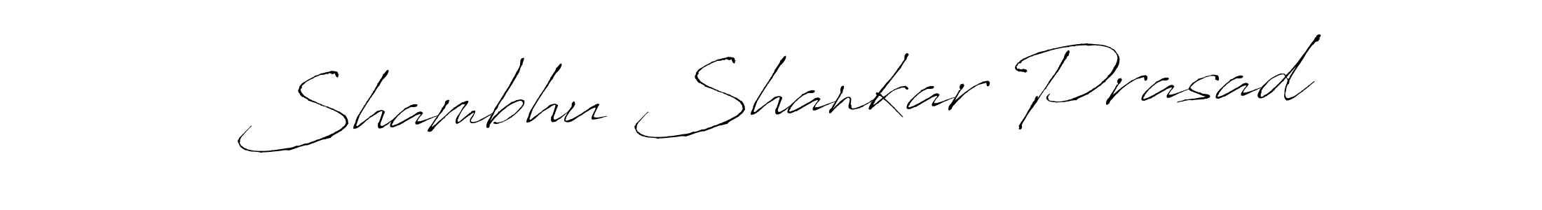 The best way (Antro_Vectra) to make a short signature is to pick only two or three words in your name. The name Shambhu Shankar Prasad include a total of six letters. For converting this name. Shambhu Shankar Prasad signature style 6 images and pictures png