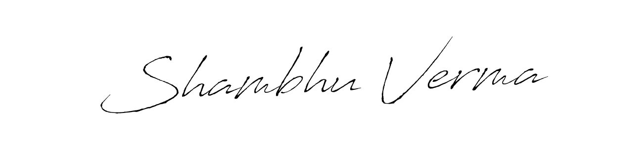 Use a signature maker to create a handwritten signature online. With this signature software, you can design (Antro_Vectra) your own signature for name Shambhu Verma. Shambhu Verma signature style 6 images and pictures png