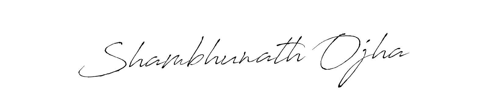 Shambhunath Ojha stylish signature style. Best Handwritten Sign (Antro_Vectra) for my name. Handwritten Signature Collection Ideas for my name Shambhunath Ojha. Shambhunath Ojha signature style 6 images and pictures png