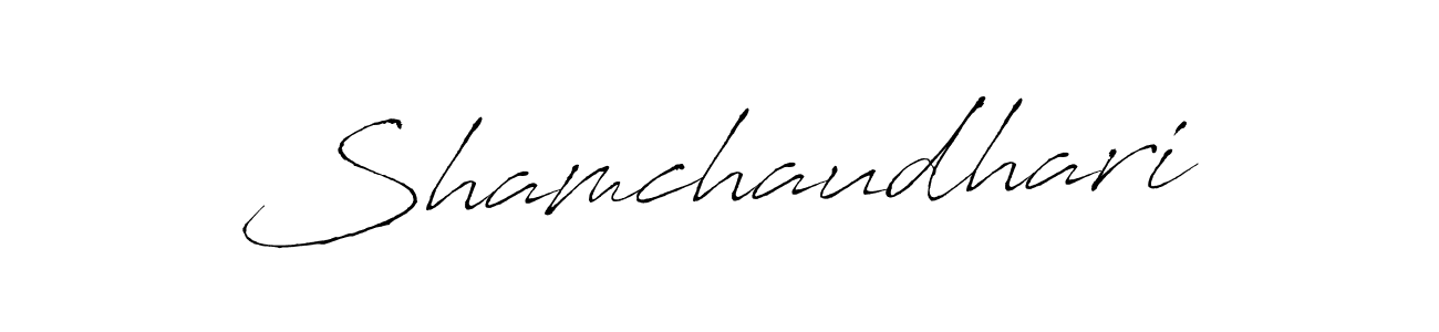 Shamchaudhari stylish signature style. Best Handwritten Sign (Antro_Vectra) for my name. Handwritten Signature Collection Ideas for my name Shamchaudhari. Shamchaudhari signature style 6 images and pictures png