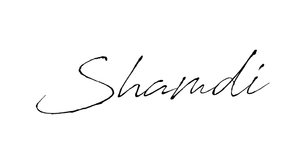 Shamdi stylish signature style. Best Handwritten Sign (Antro_Vectra) for my name. Handwritten Signature Collection Ideas for my name Shamdi. Shamdi signature style 6 images and pictures png