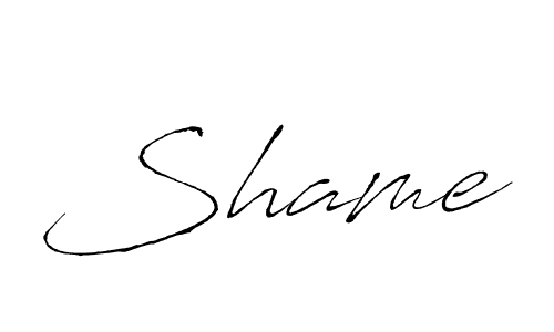 Design your own signature with our free online signature maker. With this signature software, you can create a handwritten (Antro_Vectra) signature for name Shame. Shame signature style 6 images and pictures png