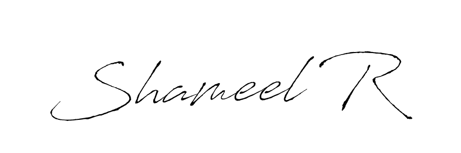 How to make Shameel R signature? Antro_Vectra is a professional autograph style. Create handwritten signature for Shameel R name. Shameel R signature style 6 images and pictures png