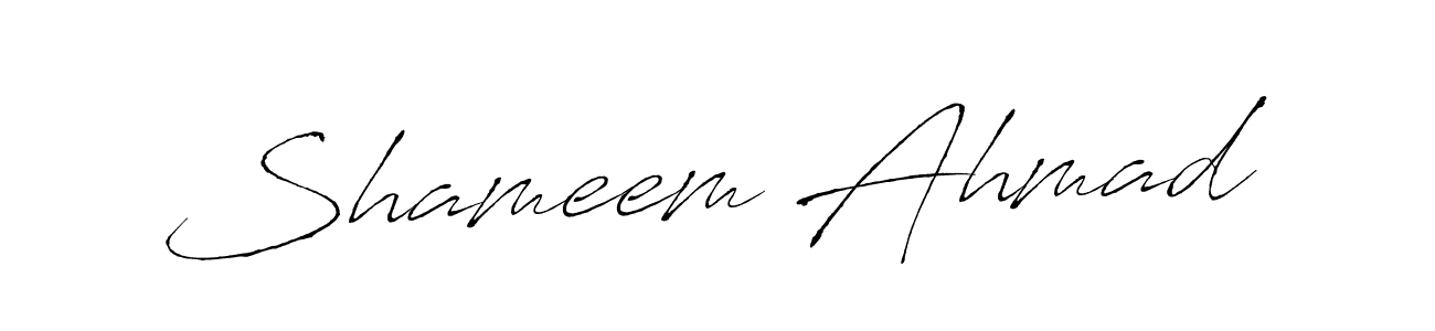 Make a beautiful signature design for name Shameem Ahmad. With this signature (Antro_Vectra) style, you can create a handwritten signature for free. Shameem Ahmad signature style 6 images and pictures png