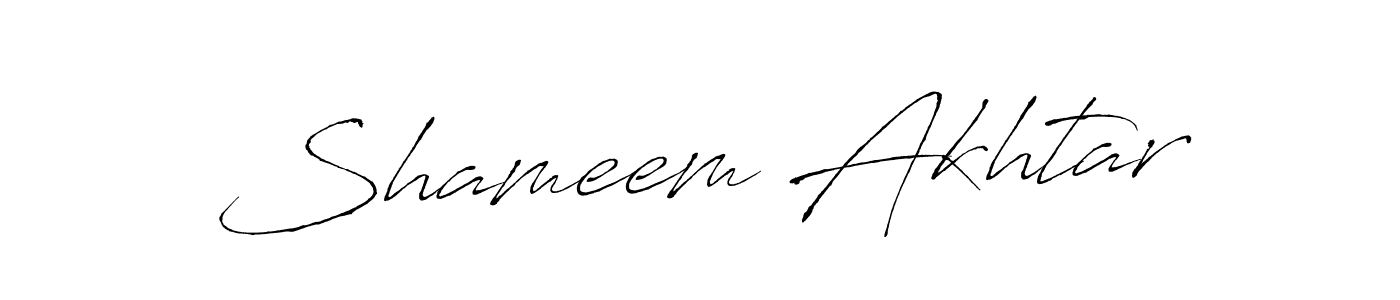 Create a beautiful signature design for name Shameem Akhtar. With this signature (Antro_Vectra) fonts, you can make a handwritten signature for free. Shameem Akhtar signature style 6 images and pictures png
