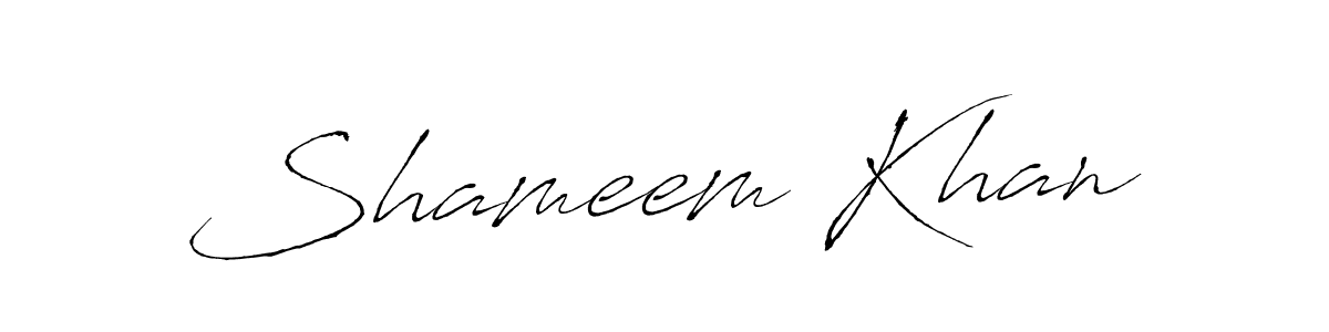 Create a beautiful signature design for name Shameem Khan. With this signature (Antro_Vectra) fonts, you can make a handwritten signature for free. Shameem Khan signature style 6 images and pictures png
