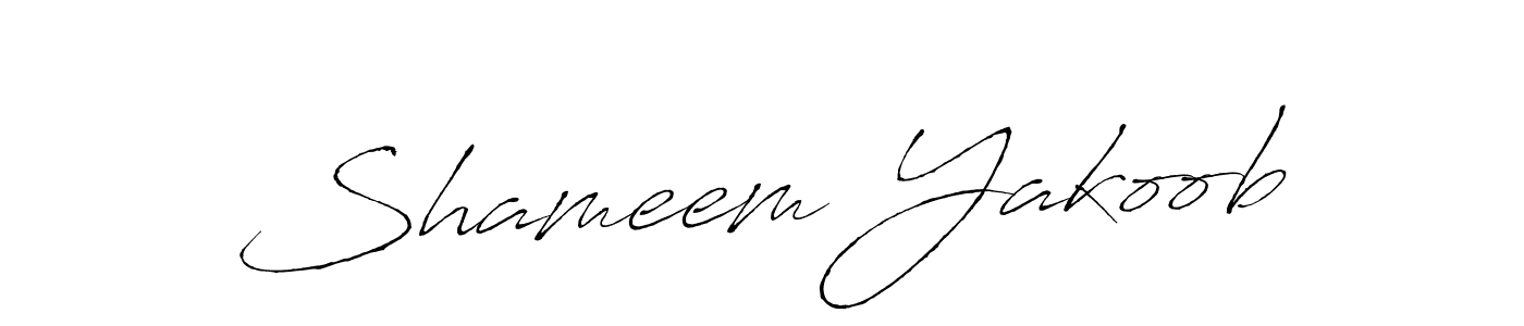 How to make Shameem Yakoob name signature. Use Antro_Vectra style for creating short signs online. This is the latest handwritten sign. Shameem Yakoob signature style 6 images and pictures png