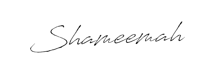 Shameemah stylish signature style. Best Handwritten Sign (Antro_Vectra) for my name. Handwritten Signature Collection Ideas for my name Shameemah. Shameemah signature style 6 images and pictures png