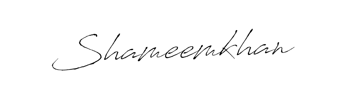 Design your own signature with our free online signature maker. With this signature software, you can create a handwritten (Antro_Vectra) signature for name Shameemkhan. Shameemkhan signature style 6 images and pictures png