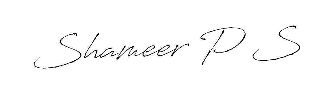 Best and Professional Signature Style for Shameer P S. Antro_Vectra Best Signature Style Collection. Shameer P S signature style 6 images and pictures png