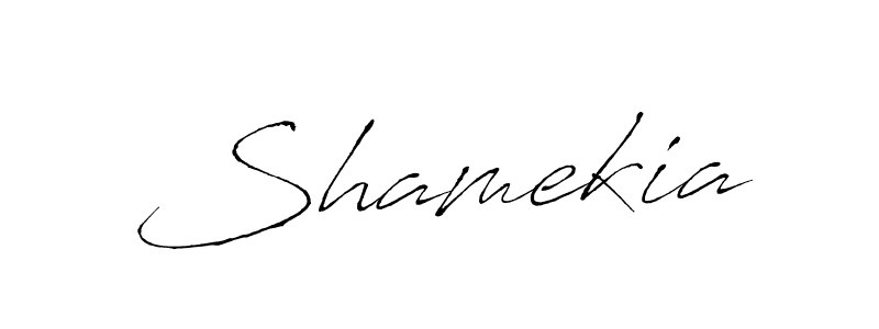 Create a beautiful signature design for name Shamekia. With this signature (Antro_Vectra) fonts, you can make a handwritten signature for free. Shamekia signature style 6 images and pictures png