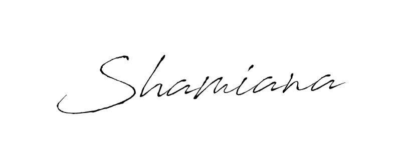 Design your own signature with our free online signature maker. With this signature software, you can create a handwritten (Antro_Vectra) signature for name Shamiana. Shamiana signature style 6 images and pictures png
