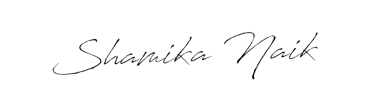 The best way (Antro_Vectra) to make a short signature is to pick only two or three words in your name. The name Shamika Naik include a total of six letters. For converting this name. Shamika Naik signature style 6 images and pictures png