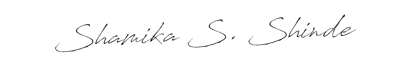 How to make Shamika S. Shinde signature? Antro_Vectra is a professional autograph style. Create handwritten signature for Shamika S. Shinde name. Shamika S. Shinde signature style 6 images and pictures png