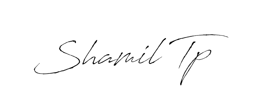 Also we have Shamil Tp name is the best signature style. Create professional handwritten signature collection using Antro_Vectra autograph style. Shamil Tp signature style 6 images and pictures png