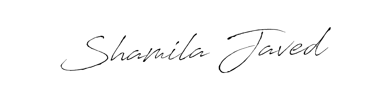 It looks lik you need a new signature style for name Shamila Javed. Design unique handwritten (Antro_Vectra) signature with our free signature maker in just a few clicks. Shamila Javed signature style 6 images and pictures png