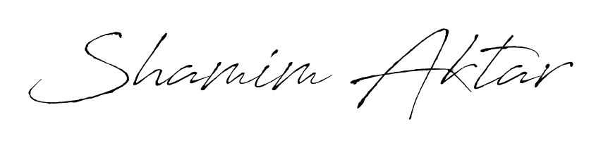 Design your own signature with our free online signature maker. With this signature software, you can create a handwritten (Antro_Vectra) signature for name Shamim Aktar. Shamim Aktar signature style 6 images and pictures png