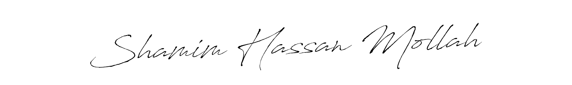 You should practise on your own different ways (Antro_Vectra) to write your name (Shamim Hassan Mollah) in signature. don't let someone else do it for you. Shamim Hassan Mollah signature style 6 images and pictures png