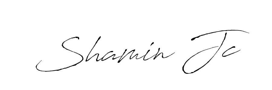 You should practise on your own different ways (Antro_Vectra) to write your name (Shamin Jc) in signature. don't let someone else do it for you. Shamin Jc signature style 6 images and pictures png