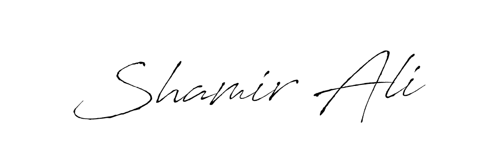 Also we have Shamir Ali name is the best signature style. Create professional handwritten signature collection using Antro_Vectra autograph style. Shamir Ali signature style 6 images and pictures png