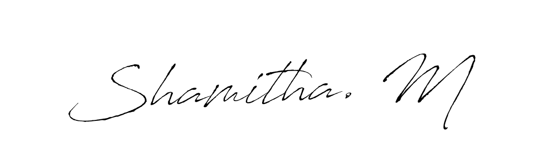 Make a beautiful signature design for name Shamitha. M. Use this online signature maker to create a handwritten signature for free. Shamitha. M signature style 6 images and pictures png