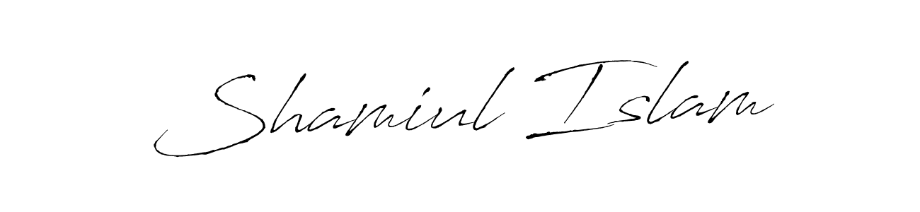 Shamiul Islam stylish signature style. Best Handwritten Sign (Antro_Vectra) for my name. Handwritten Signature Collection Ideas for my name Shamiul Islam. Shamiul Islam signature style 6 images and pictures png