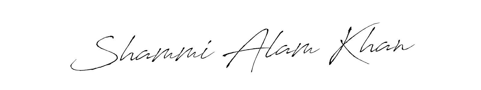 This is the best signature style for the Shammi Alam Khan name. Also you like these signature font (Antro_Vectra). Mix name signature. Shammi Alam Khan signature style 6 images and pictures png