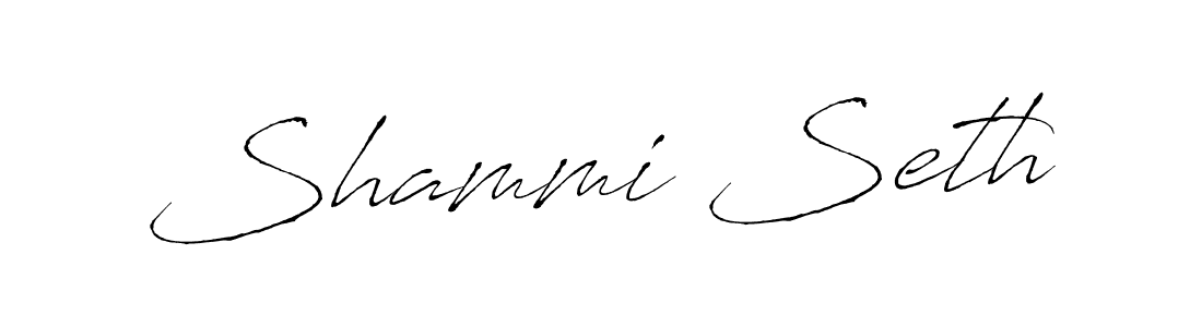 Design your own signature with our free online signature maker. With this signature software, you can create a handwritten (Antro_Vectra) signature for name Shammi Seth. Shammi Seth signature style 6 images and pictures png