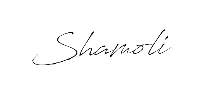 The best way (Antro_Vectra) to make a short signature is to pick only two or three words in your name. The name Shamoli include a total of six letters. For converting this name. Shamoli signature style 6 images and pictures png