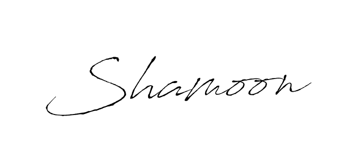 Use a signature maker to create a handwritten signature online. With this signature software, you can design (Antro_Vectra) your own signature for name Shamoon. Shamoon signature style 6 images and pictures png