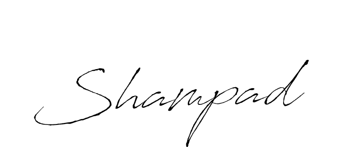 Use a signature maker to create a handwritten signature online. With this signature software, you can design (Antro_Vectra) your own signature for name Shampad. Shampad signature style 6 images and pictures png