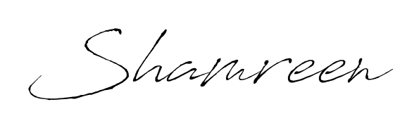 You should practise on your own different ways (Antro_Vectra) to write your name (Shamreen) in signature. Don't let someone else do it for you. Shamreen signature style 6 images and pictures png