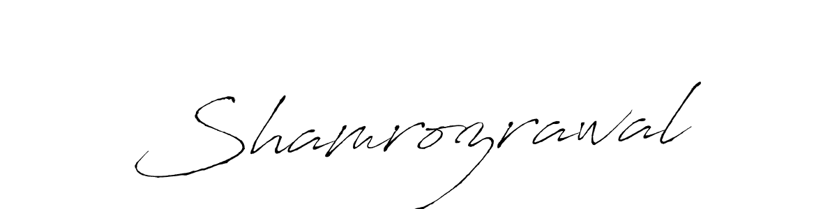 Use a signature maker to create a handwritten signature online. With this signature software, you can design (Antro_Vectra) your own signature for name Shamrozrawal. Shamrozrawal signature style 6 images and pictures png