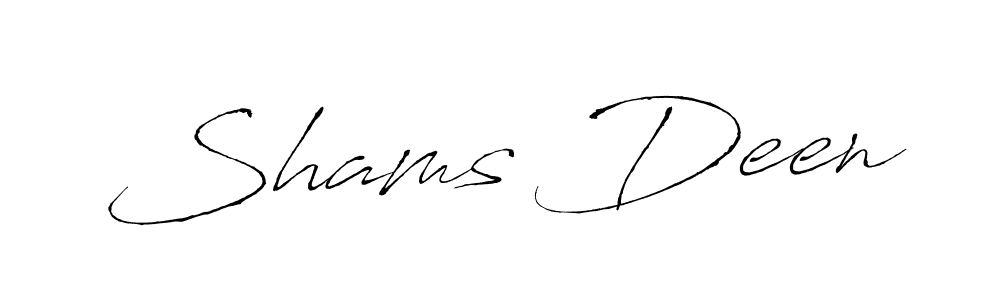 How to make Shams Deen signature? Antro_Vectra is a professional autograph style. Create handwritten signature for Shams Deen name. Shams Deen signature style 6 images and pictures png