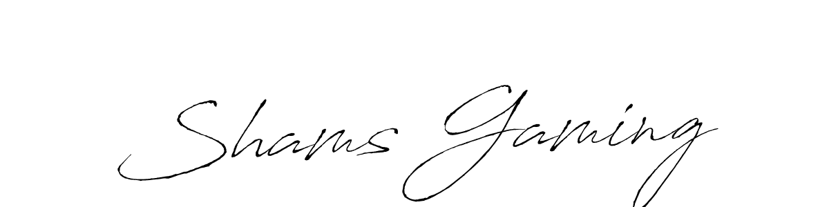 How to make Shams Gaming name signature. Use Antro_Vectra style for creating short signs online. This is the latest handwritten sign. Shams Gaming signature style 6 images and pictures png