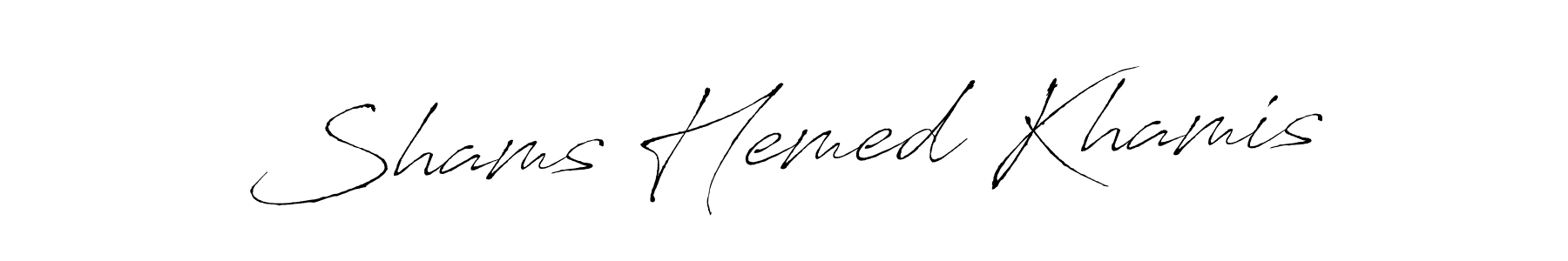 Make a short Shams Hemed Khamis signature style. Manage your documents anywhere anytime using Antro_Vectra. Create and add eSignatures, submit forms, share and send files easily. Shams Hemed Khamis signature style 6 images and pictures png