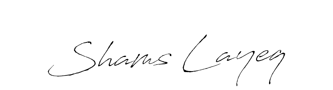 You should practise on your own different ways (Antro_Vectra) to write your name (Shams Layeq) in signature. don't let someone else do it for you. Shams Layeq signature style 6 images and pictures png