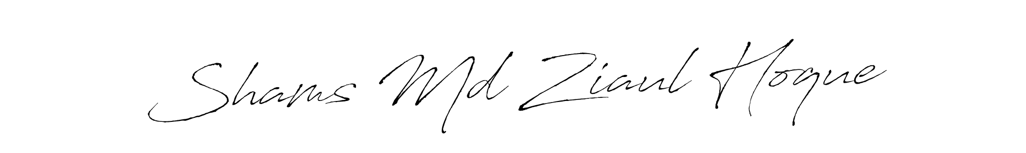 How to make Shams Md Ziaul Hoque name signature. Use Antro_Vectra style for creating short signs online. This is the latest handwritten sign. Shams Md Ziaul Hoque signature style 6 images and pictures png