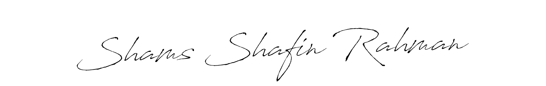 How to make Shams Shafin Rahman name signature. Use Antro_Vectra style for creating short signs online. This is the latest handwritten sign. Shams Shafin Rahman signature style 6 images and pictures png