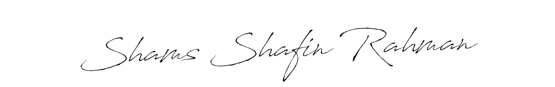 How to make Shams Shafin Rahman name signature. Use Antro_Vectra style for creating short signs online. This is the latest handwritten sign. Shams Shafin Rahman signature style 6 images and pictures png