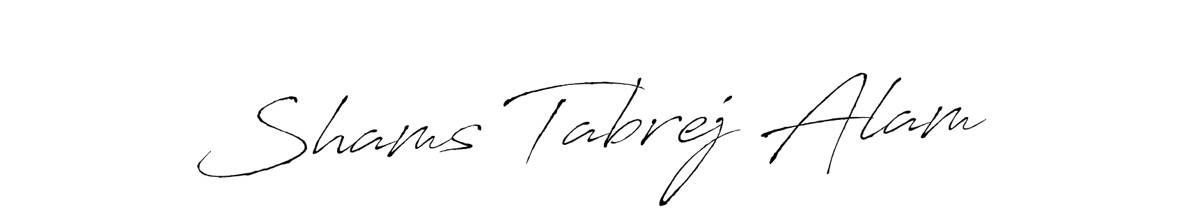 This is the best signature style for the Shams Tabrej Alam name. Also you like these signature font (Antro_Vectra). Mix name signature. Shams Tabrej Alam signature style 6 images and pictures png