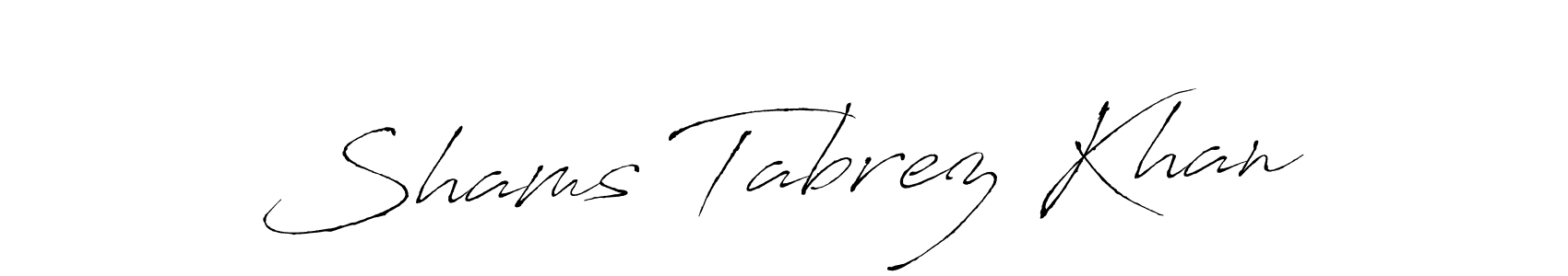 It looks lik you need a new signature style for name Shams Tabrez Khan. Design unique handwritten (Antro_Vectra) signature with our free signature maker in just a few clicks. Shams Tabrez Khan signature style 6 images and pictures png