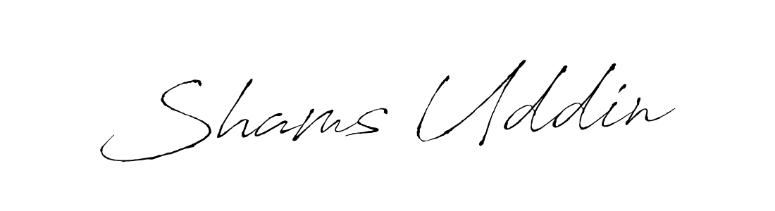 Design your own signature with our free online signature maker. With this signature software, you can create a handwritten (Antro_Vectra) signature for name Shams Uddin. Shams Uddin signature style 6 images and pictures png
