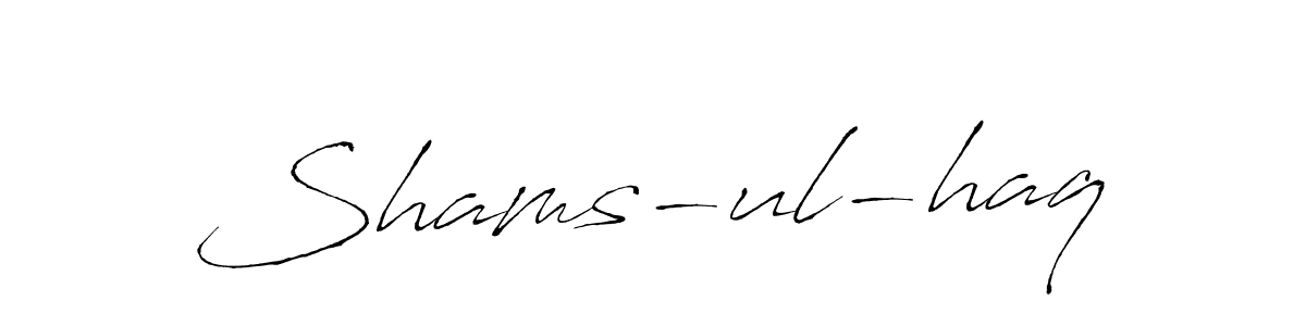 Design your own signature with our free online signature maker. With this signature software, you can create a handwritten (Antro_Vectra) signature for name Shams-ul-haq. Shams-ul-haq signature style 6 images and pictures png